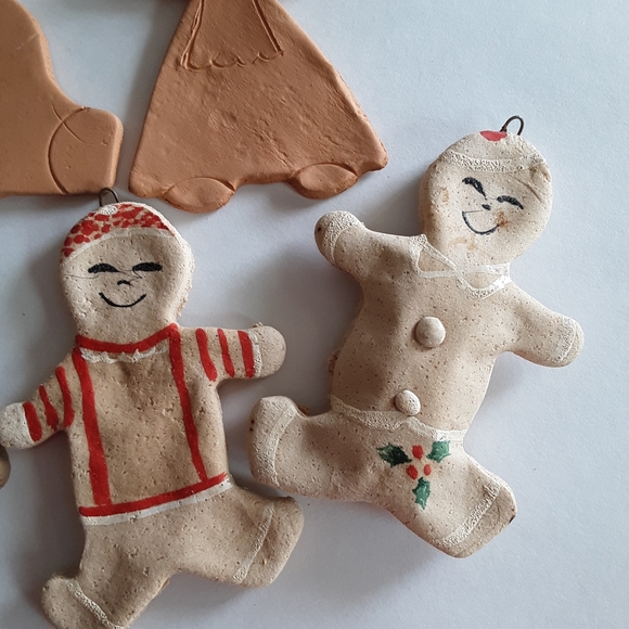 Handmade very vintage clay ornaments - Picture 4 of 7